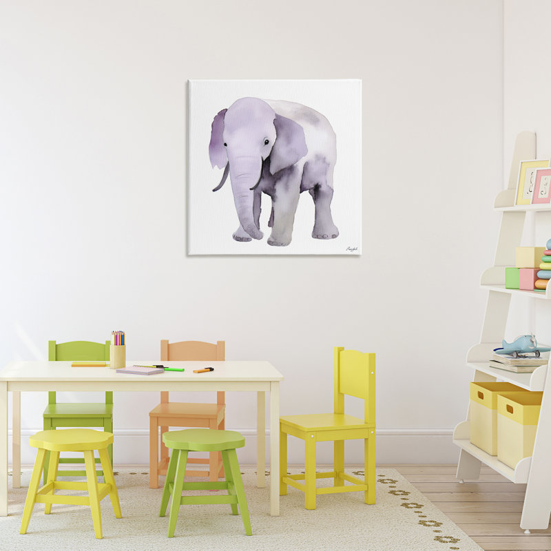 Toile d'éléphant pour enfant, design par Roozbeh, H 24 po x l 24 po