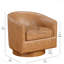 Selle revêtue de cuir artificiel avec base en bois cylindrique pivotante parfaite pour les chaises longues modernes-1808244246