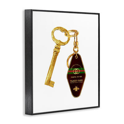 Luxury Hotel Key Framed Giclee, design by Ziwei Li
