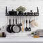 Metal Rectangle Wall Mounted Pot Rack