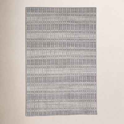Adriann Gray Hand-Woven Geometric Rug