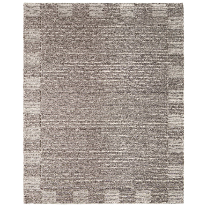 Herrick Hand Woven Wool Area Rug in Brown, Rectangle 2' x 3'