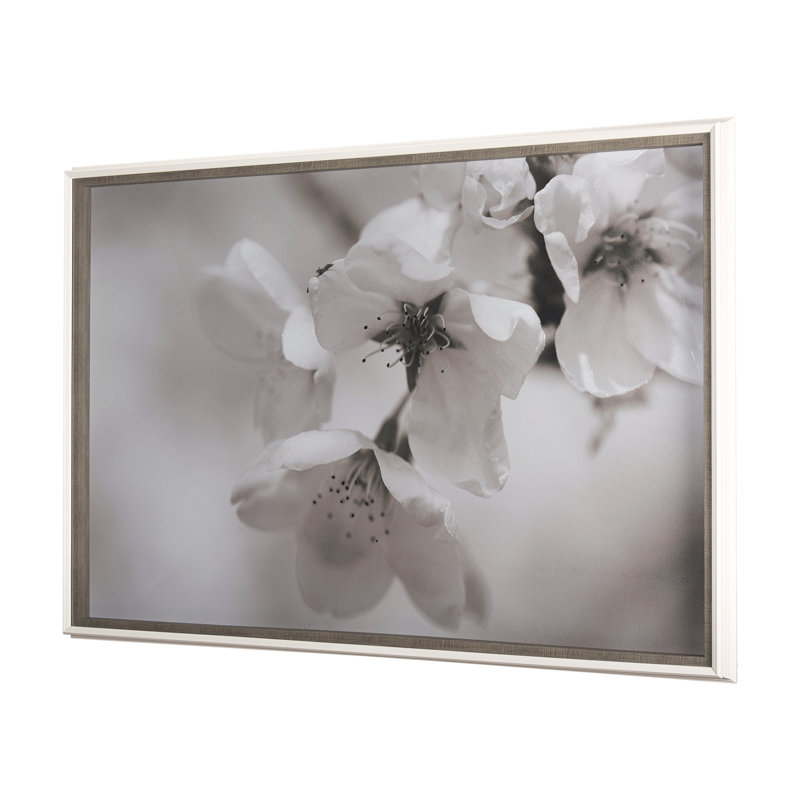 Soft Petals II by Nancy Crowell a Hand Embelished Textured Framed Art Print Matted under Glass