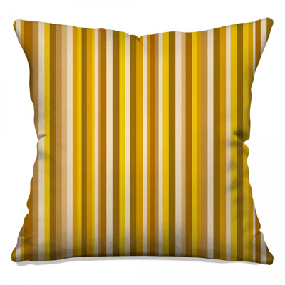 Coussin décoratif à rayures verticales, motif à double face
