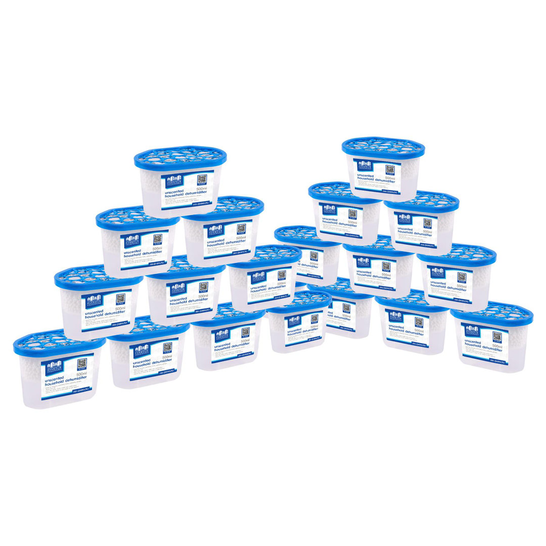 20x 500ml Interior Dehumidifiers Moisture Absorber Damp Trap for Home Wardrobe Bedroom Garage