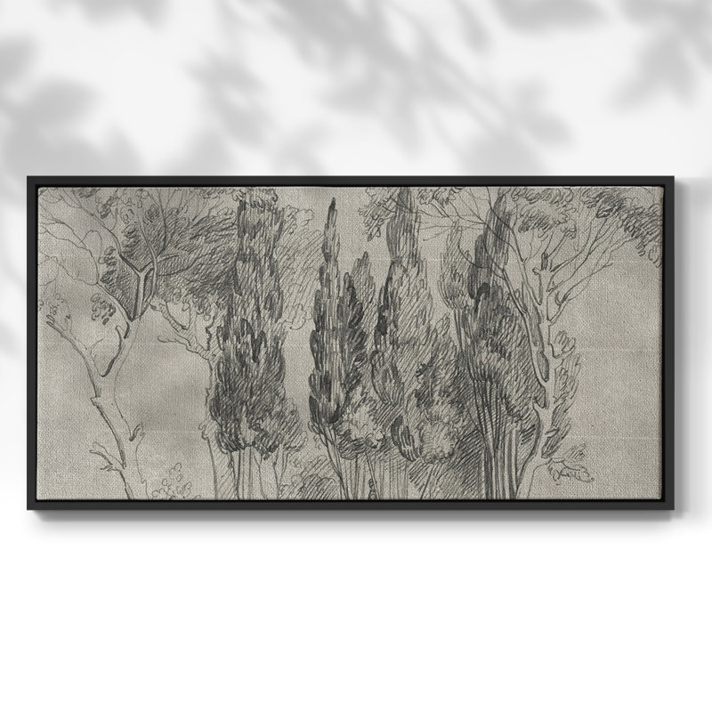 Série nautique-CDLxxxxi - Toile tendue avec châssis encadré - Prêt à être accroché, H 21 po x l 41 po, Noir