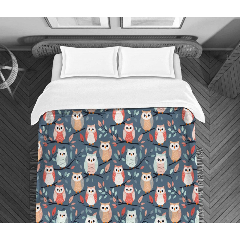 Owl MeikeMeike Bedding, Twin Extra Long Comforter