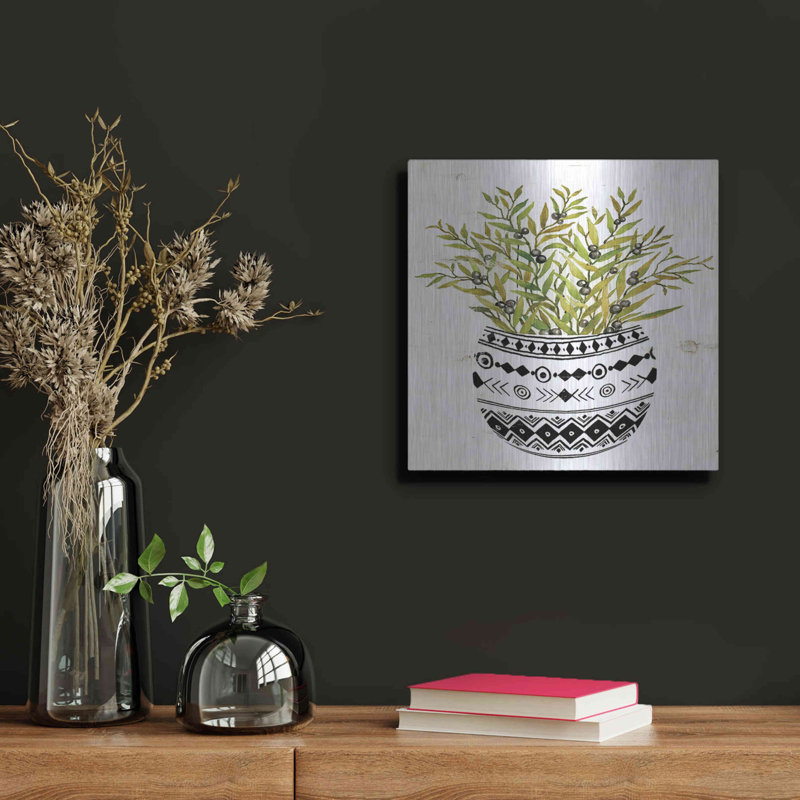 «Mud Fabric Succulent I» par Cindy Jacobs, H 12 po x l 12 po
