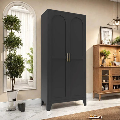 61" Metal Kitchen Pantry Cabinet by Winston Porter