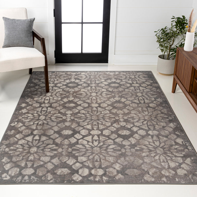 Tapis gris Roma, Rectangle 4 pi 3 po x 6 pi