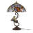 Antawan Stained Glass and Metal Butterfly Dual Lamp
