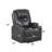 Gunmetal Leather Aire Recliner W/Power Lift & Massage