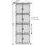 Grand garde-manger avec 8 portes et espace de rangement pour la cuisine et 4 espaces de rangement