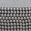 Table basse 32 po Eve | Motif de perles métalliques argentées | Structure en fer nickelé