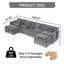 Canapé modulaire surdimensionné en U gris surdimensionné à assise profonde - Canapé 4 places confortable avec 2 repose-pieds mobiles, combinaison de bricolage, chenille-2015682180-2015682181