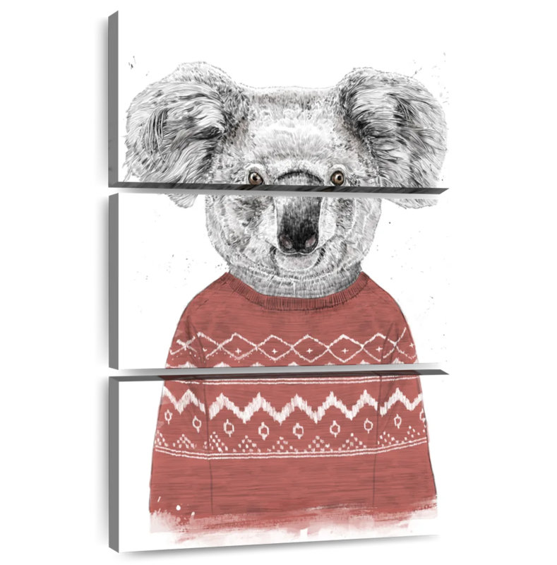 Brampt Winter Koala, 38" H x 24" W