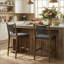 Tabouret de comptoir en bois Arno