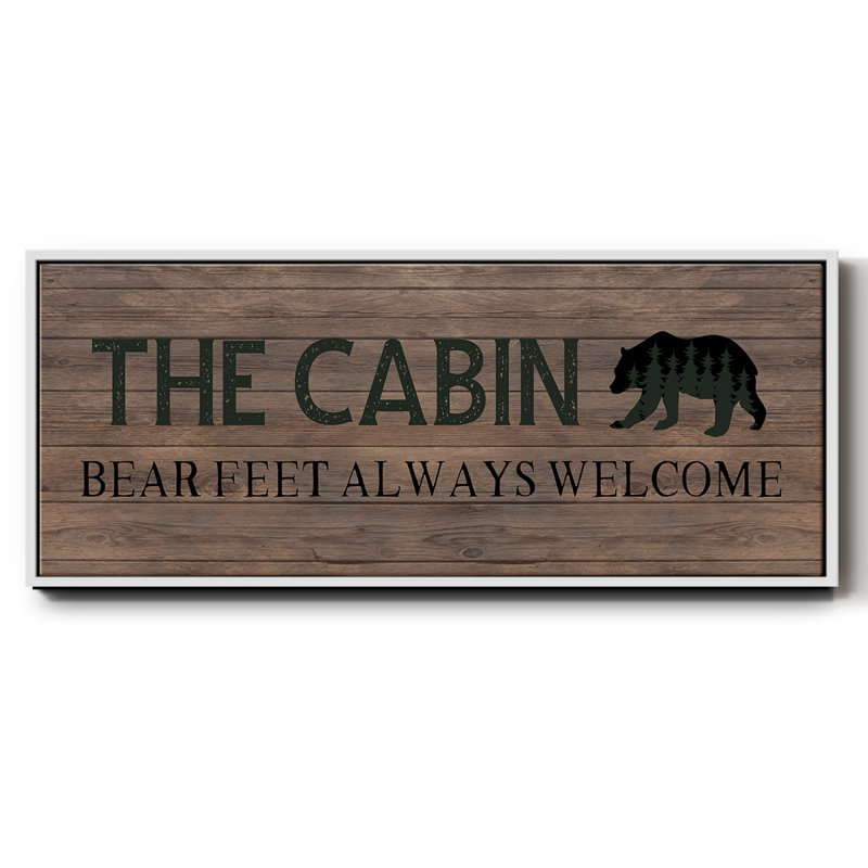 Pieds d'ours - Toile avec cadre, H 20 po x l 50 po