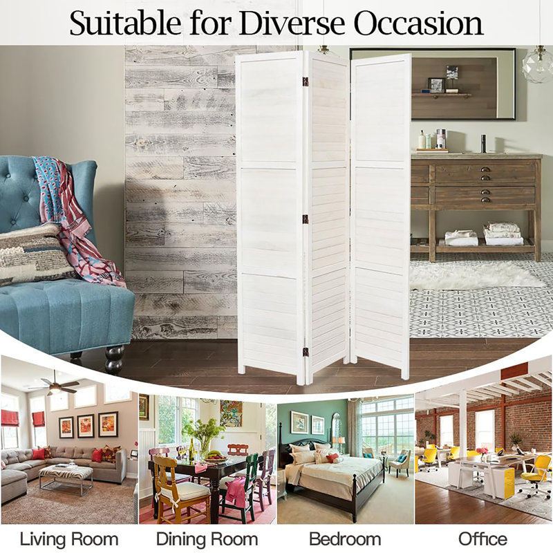 120cm W x 170cm H 3 - Panel Folding Room Divider