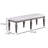 Elifils Fabric Dining Bench in Gray