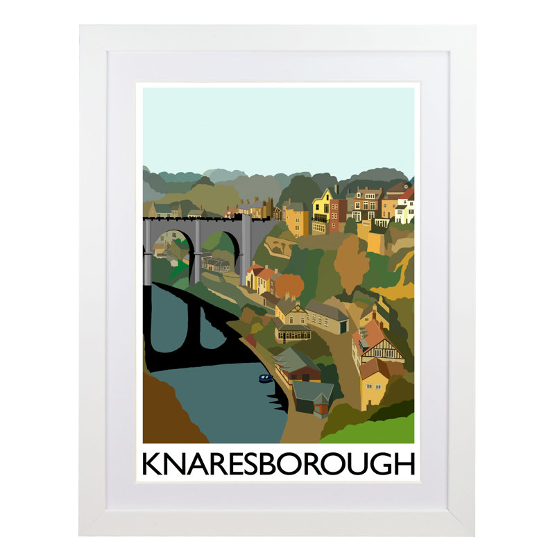 Knaresborough 1 Piece Wall Art, 43.5 cm H x 33.5 cm W x 2.2 cm D, White Wood Frame