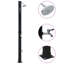 Tavernier Solar Shower Black 220 cm