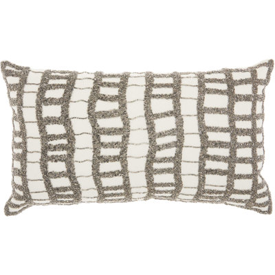 Sequined Cotton Throw Pillow