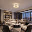 Plafonnier encastré en verre à 5 lumières (40 cm) avec diffuseur en verre en forme de trompette et intensité variable, idéal pour une chambre, un salon ou un couloir.