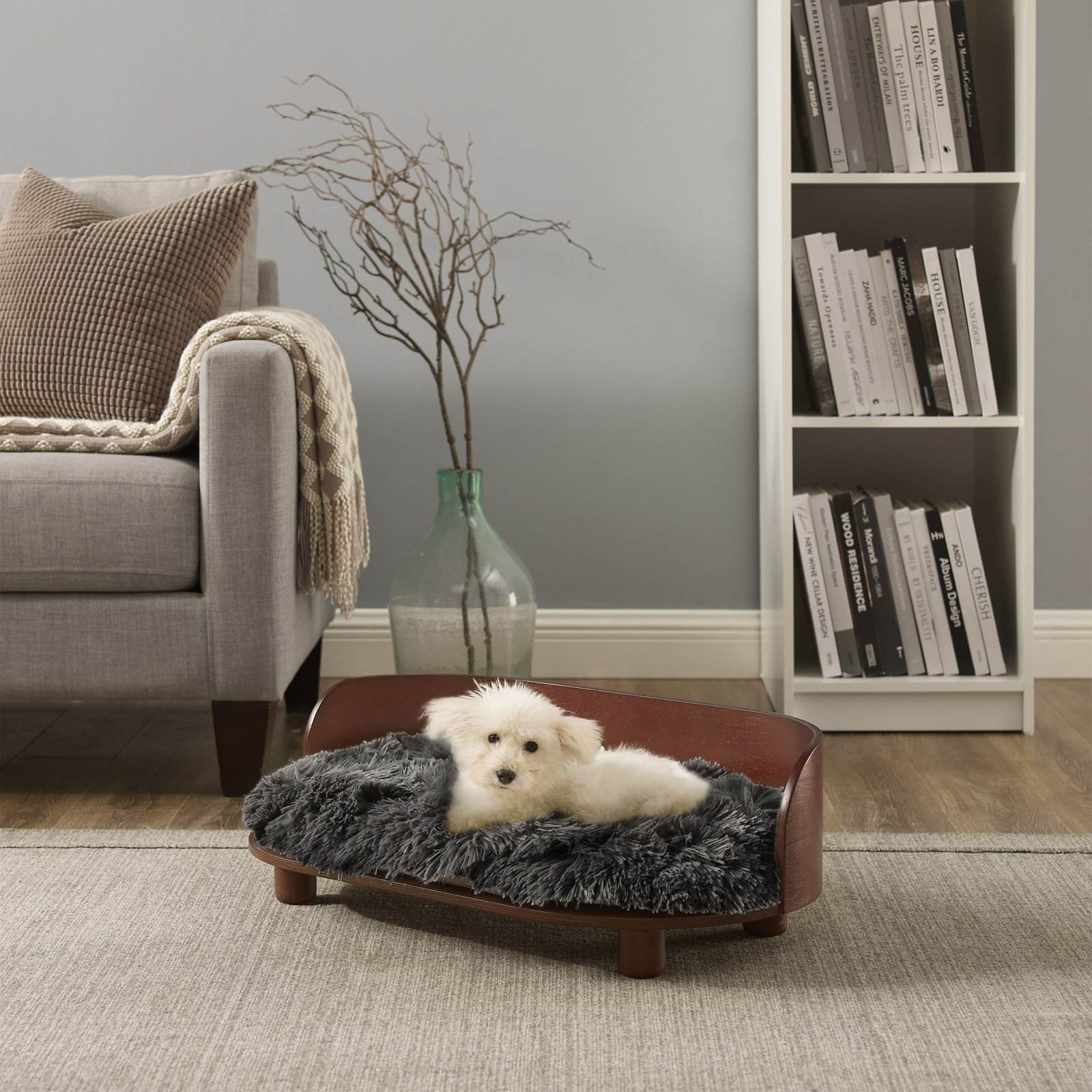 Kuai Pet Bed, Dark Brown