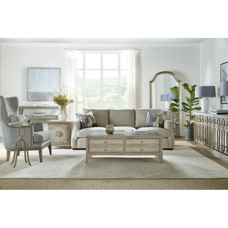 Alfresco 88'' W Stone Console Table