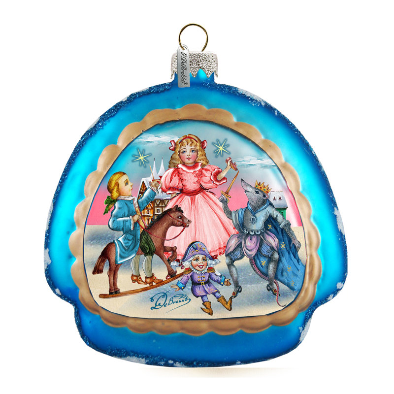 Collection de splendor de décoration en verre casse-noisette arc de noël
