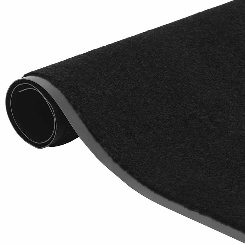 Doormat Non-Slip, 90cm W x 120cm L, Black
