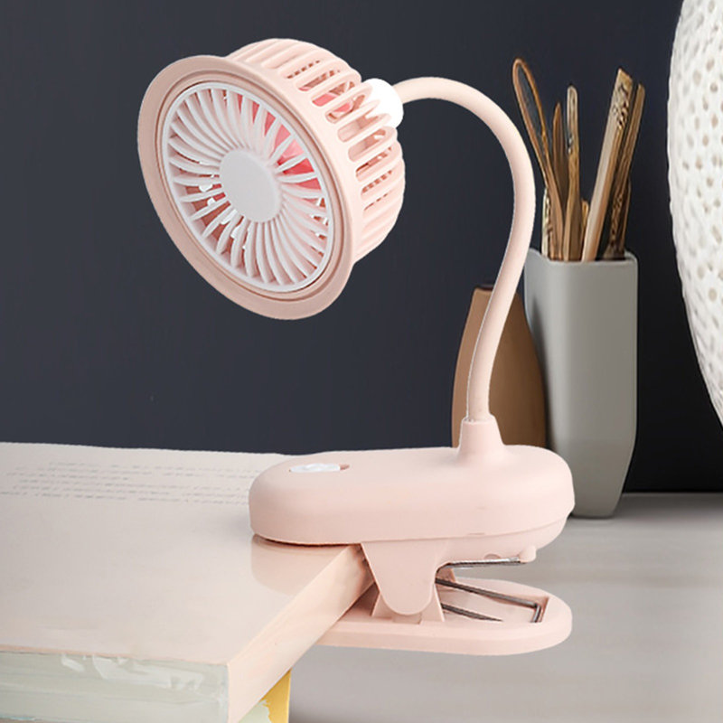 Petit ventilateur de bureau à pince kndnd, Pink