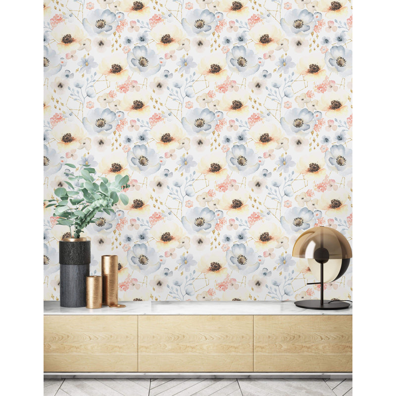 Rouleau de papier peint adhésif Quenemo, L 10,42 pi x l 25 po