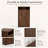 Luxury Walnut Shoe Storage Cabinet - 3 Tilt-Out Compartments & Open Display Shelf-2017285839-2017285832