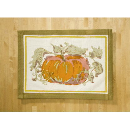 Pumpkin Placemat and Napkin Set