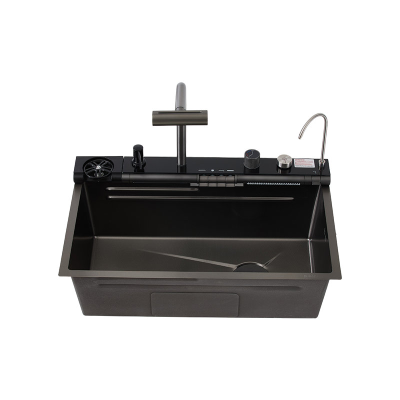 Metro Lane 450mm W Single Bowl Stainless Steel Kitchen Sink with 2 Faucet Holes