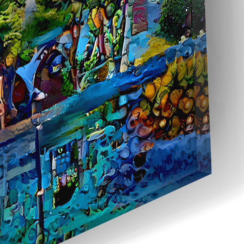 «Istanbul Turquie Blue Mosque» par Pedro Gavidia - peinture sans cadre, H 16 po x l 12 po x P 0,2 po