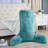 Solid Colour Faux Fur Throw Pillow-1629490004