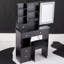 Petit meuble-lavabo 29,2 po avec tabouret de bureau et tabouret-553066548