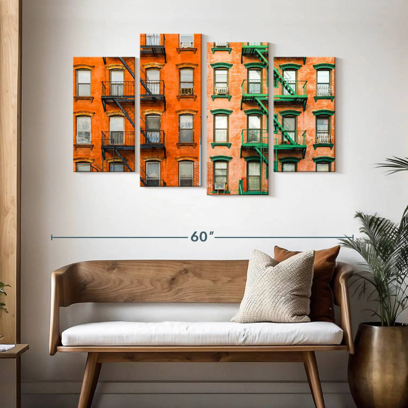 Lilie NYC Fire Escapes, H 32 po x l 52 po