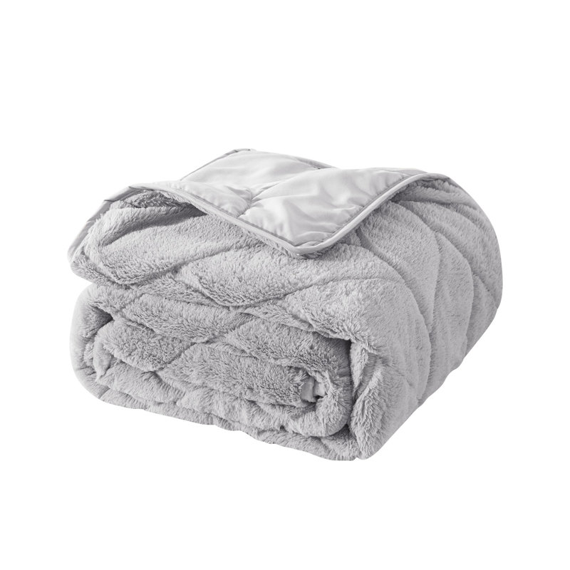 Cozy Gray Down Alternative Throw, Throw