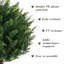 4 pièces de plantes topiaires de cyprès artificiels, plantes en pot pour jardin intérieur