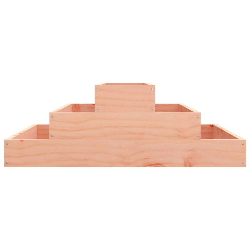 Anneclaar Self-Watering Wood Raised Garden Bed, Light Brown , 27cm H x 80cm W x 80cm D