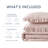 Phoebe Blush Diamond Quilted Ruffle Edge 3-Piece King/Cal King Comforter Set-293093507-293093517