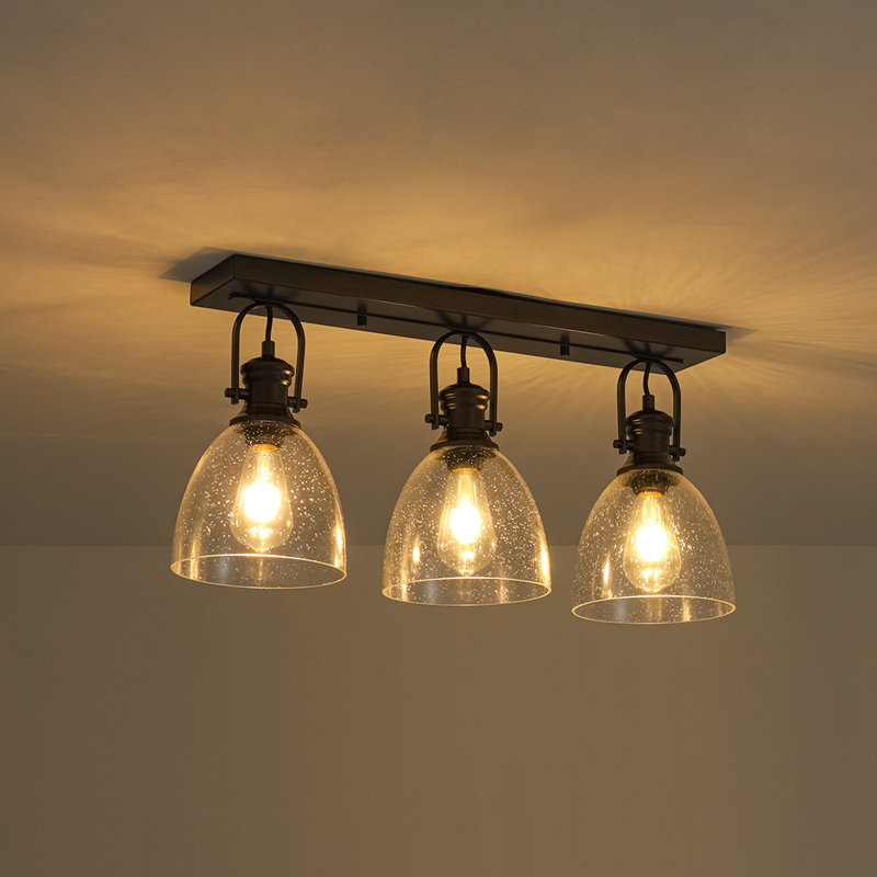 Plafonnier semi-encastré 3 lumières