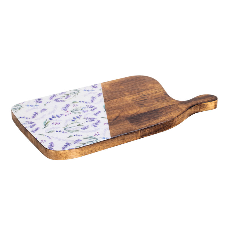 Neymar Home Decor Cut Table Lavender Boxes and trays | Rectangular Brown Table - 3x35x19cm