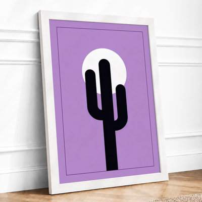 Desert Moon Minimalist - Framed Print