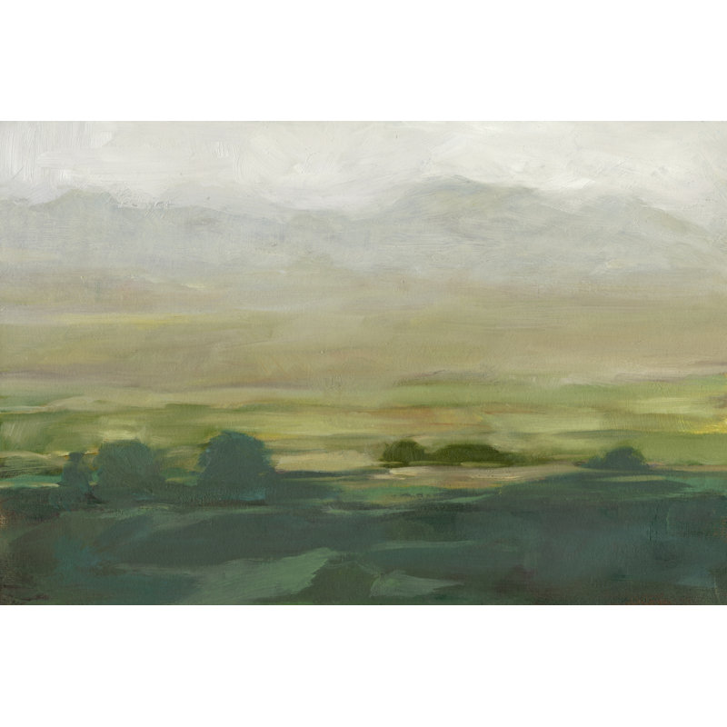 Misty Valley I by Ethan Harper - Painting Print, 20cm H x 30cm W, Wrapped Canvas