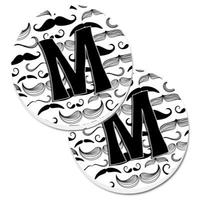 Sous-verre voiture moustache initial